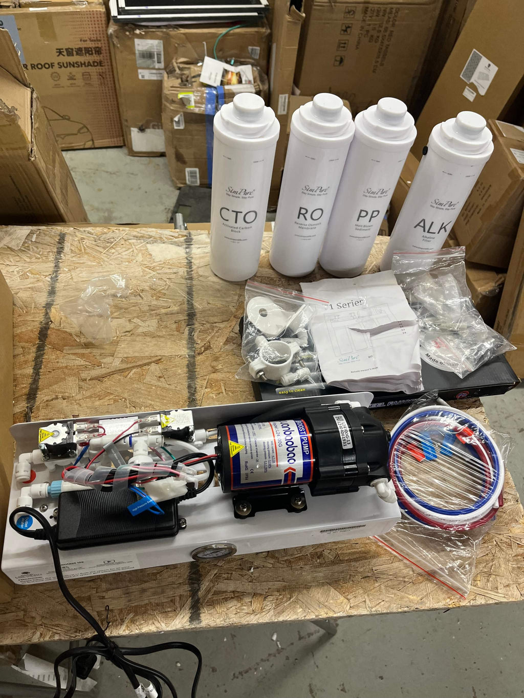 USED LIKE NEW SimPure Alkaline UV Reverse Osmosis System, NSF/ANSI 58 Certified, Tankless RO Water Filter System 400 GPD, pH+ Remineralization Water Filtration Unde
