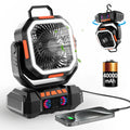 Camping Fan 40000mAh Rechargeable with LED Light Power Bank