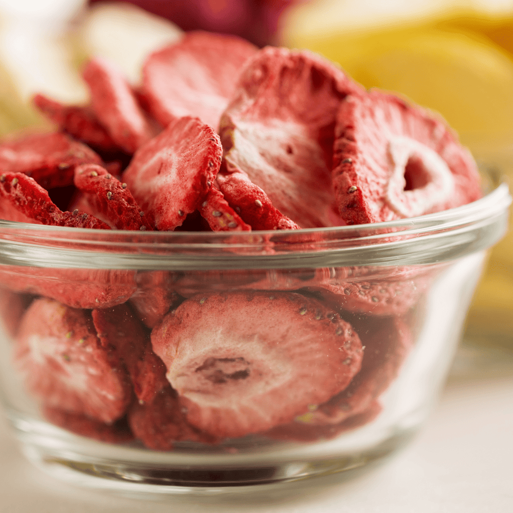 Freeze Dried Sliced Strawberries Pouch, 4 Servings