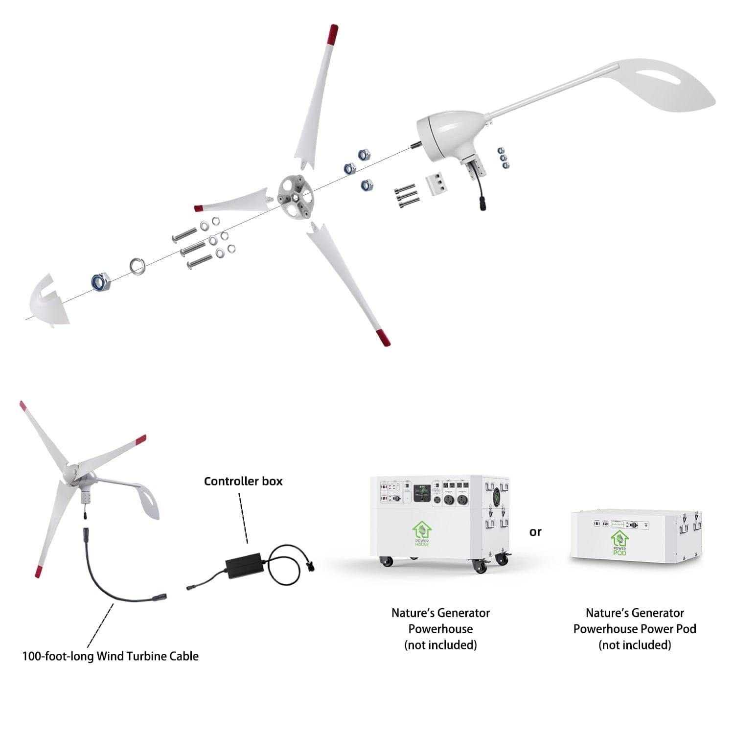 Nature's Generator 350W Wind Turbine